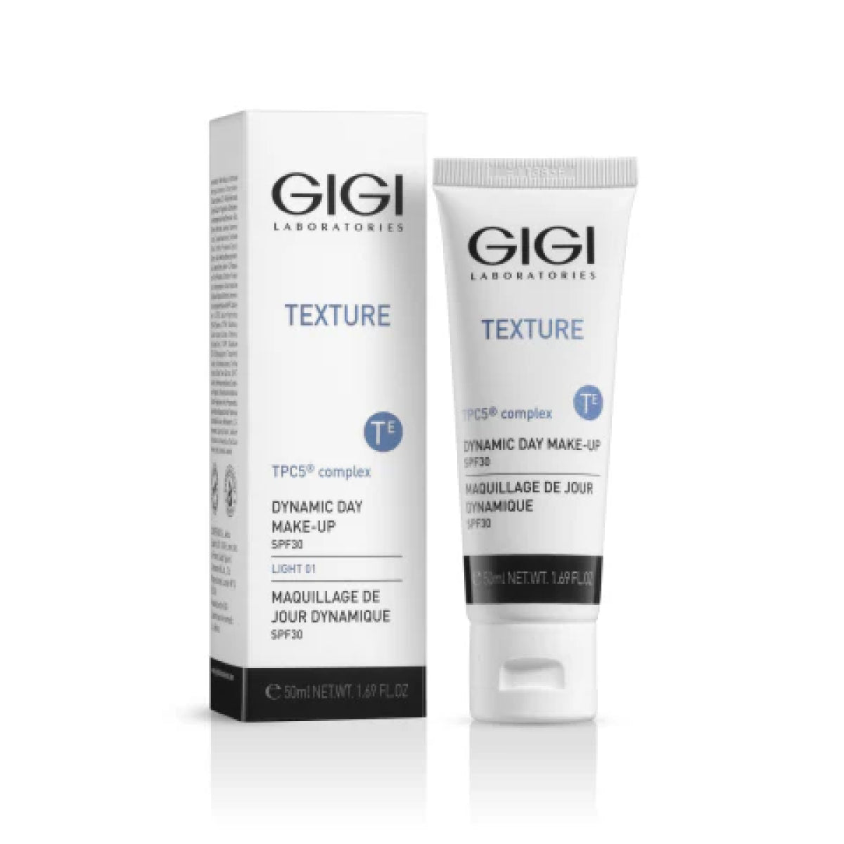 Тональный крем GIGI Texture Dynamic Day Make-Up SPF30 (оттенок Light 01, Medium 02)