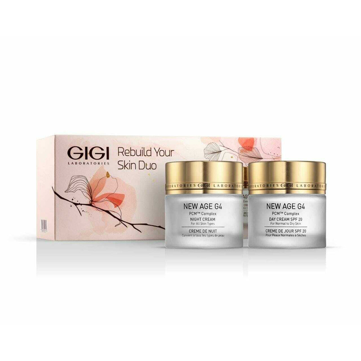 GIGI NEW AGE G4 REBUILD YOUR SKIN DUO, набор кремов для лица, 50 мл + 50 мл