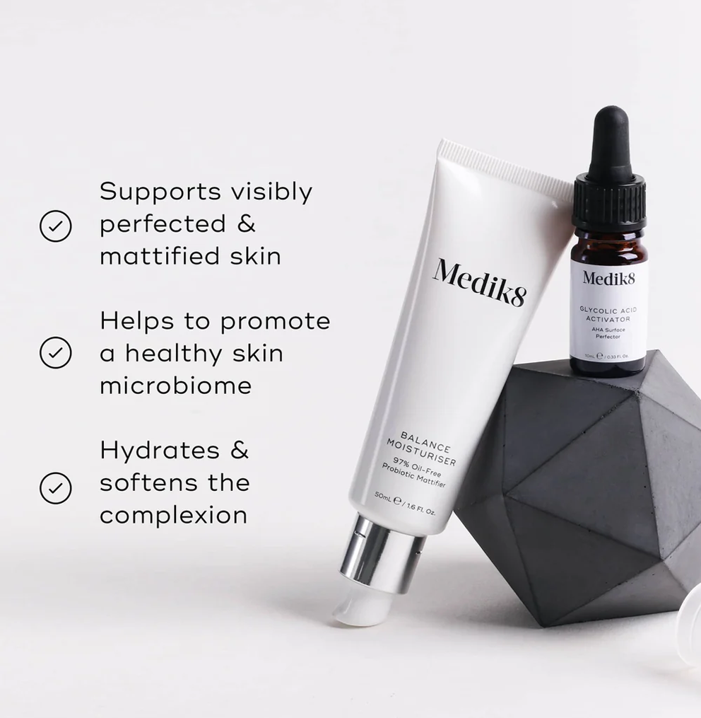 Medik8 Balance Moisturiser koos glükoolhappe aktivaatoriga 50ml